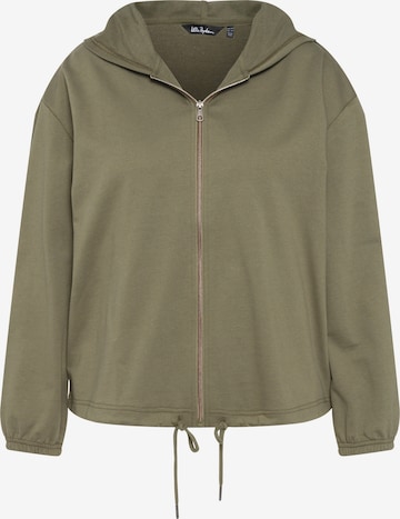 Ulla Popken Sweatjacke in Grün: predná strana