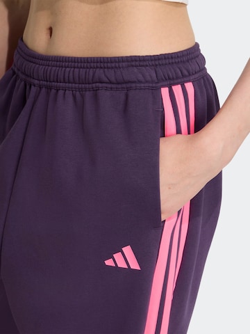ADIDAS SPORTSWEAR Tapered Παντελόνι φόρμας 'TIRO' σε λιλά