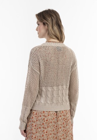 DreiMaster Vintage Knit Cardigan in Beige