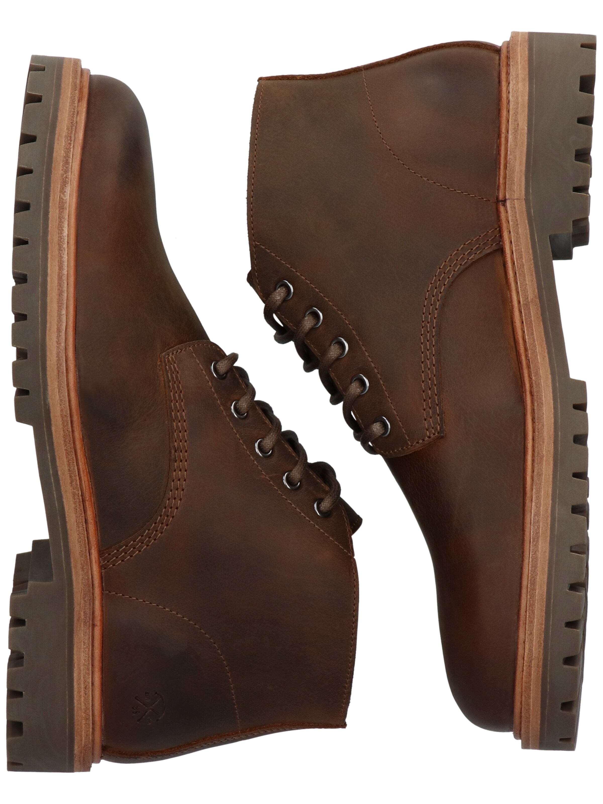 Boots stringati 'Gastown Fosca EG581' di BLACKSTONE in marrone