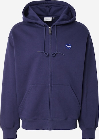 Giacca di felpa 'Heart II Hartt' di Carhartt WIP in blu: frontale