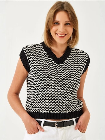 Bianco Lucci - Pullover em preto: frente