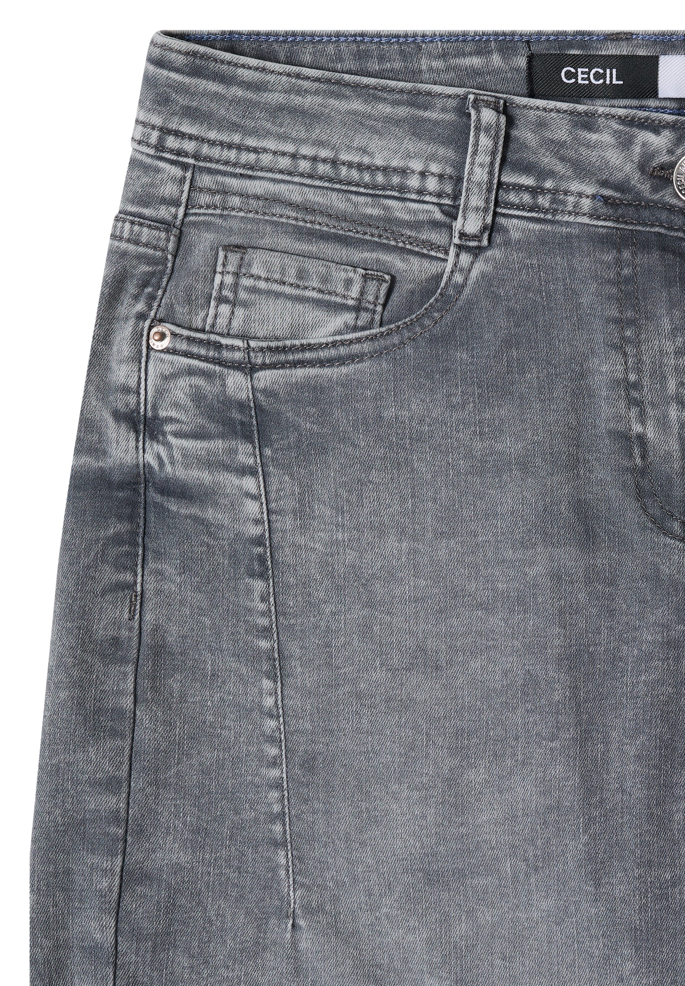 CECIL Loosefit Jeans in Grau