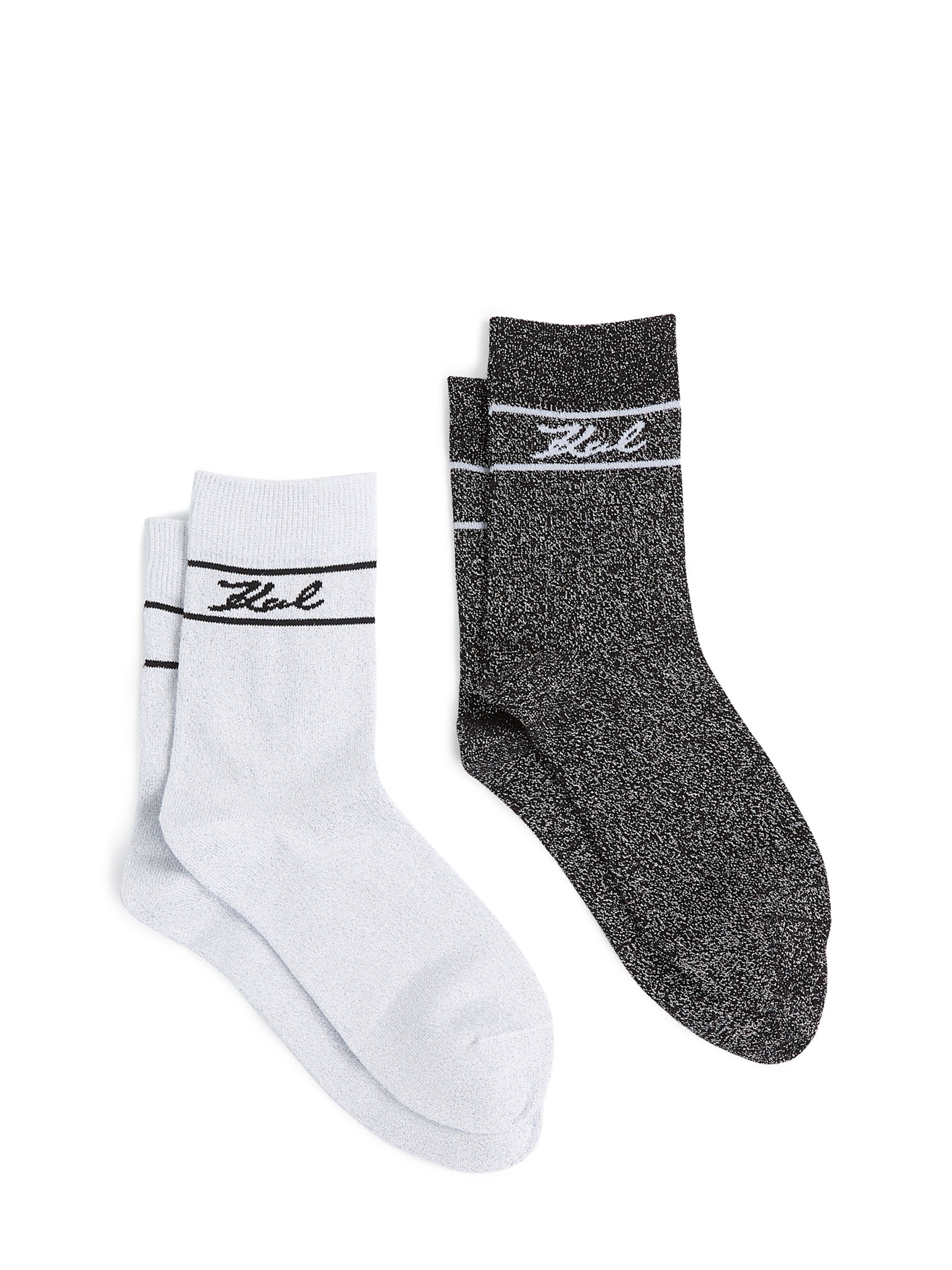 melns Karl Lagerfeld Zeķes