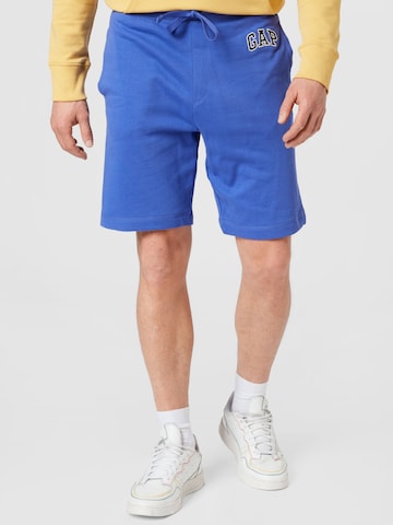 GAP Kalhoty 'ARCH' – modrá: přední strana
