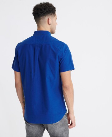 Superdry Regular fit Overhemd in Blauw