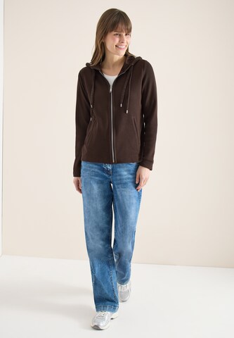 CECIL Zip-Up Hoodie in Brown