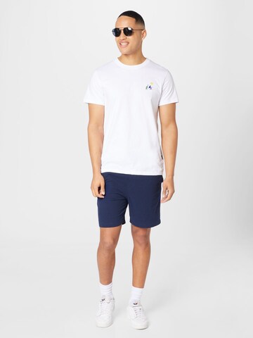 DEDICATED. T-Shirt 'Stockholm Wave Sun' in Weiß