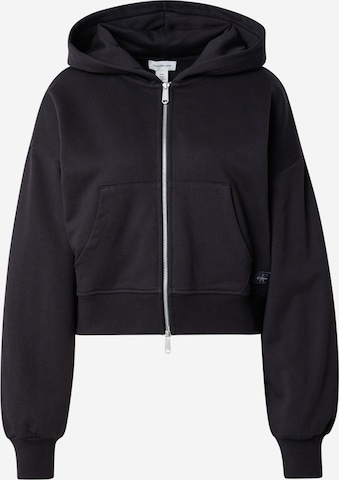 Calvin Klein Jeans Кофта на молнии в Черный: спереди