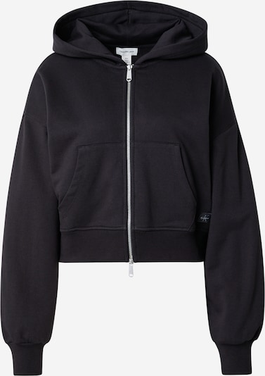 Calvin Klein Jeans Gornji dio trenirke 'Woven Label Hoodie' veličine XS u crna, Pregled proizvoda