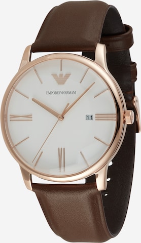 Emporio Armani Analog Watch in Brown: front