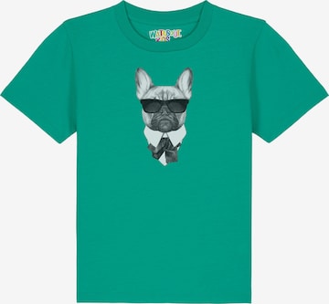 watabout.kids Shirt 'Ein fescher Hund' in Groen: voorkant