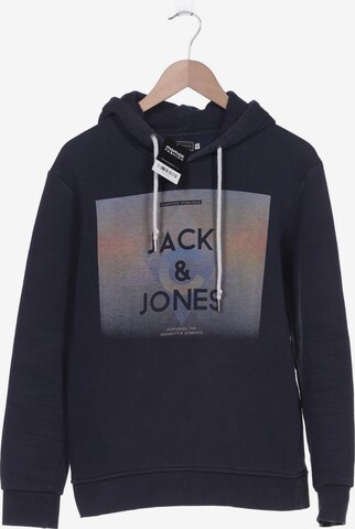 JACK & JONES Sweatshirt & Zip-Up Hoodie in M in Blue: front