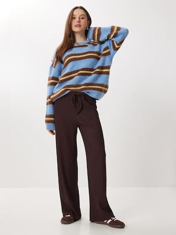 Wide Leg Pantalon Happiness İstanbul en marron