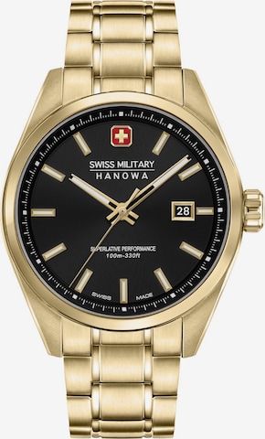 SWISS MILITARY HANOWA Analog watch 'Pioneer' in Gold: front