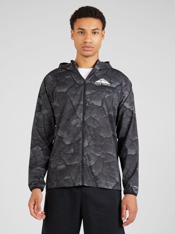 NIKE Athletic Jacket 'Aireez' in Grey: front