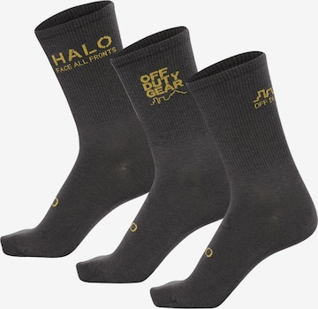 Chaussettes HALO en gris : devant