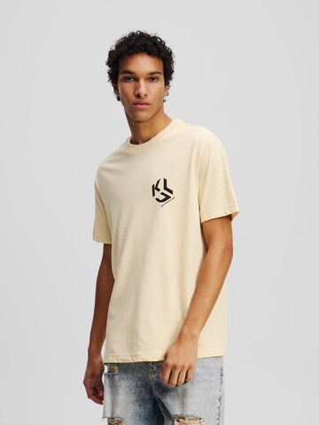 Maglietta di KARL LAGERFELD JEANS in beige: frontale