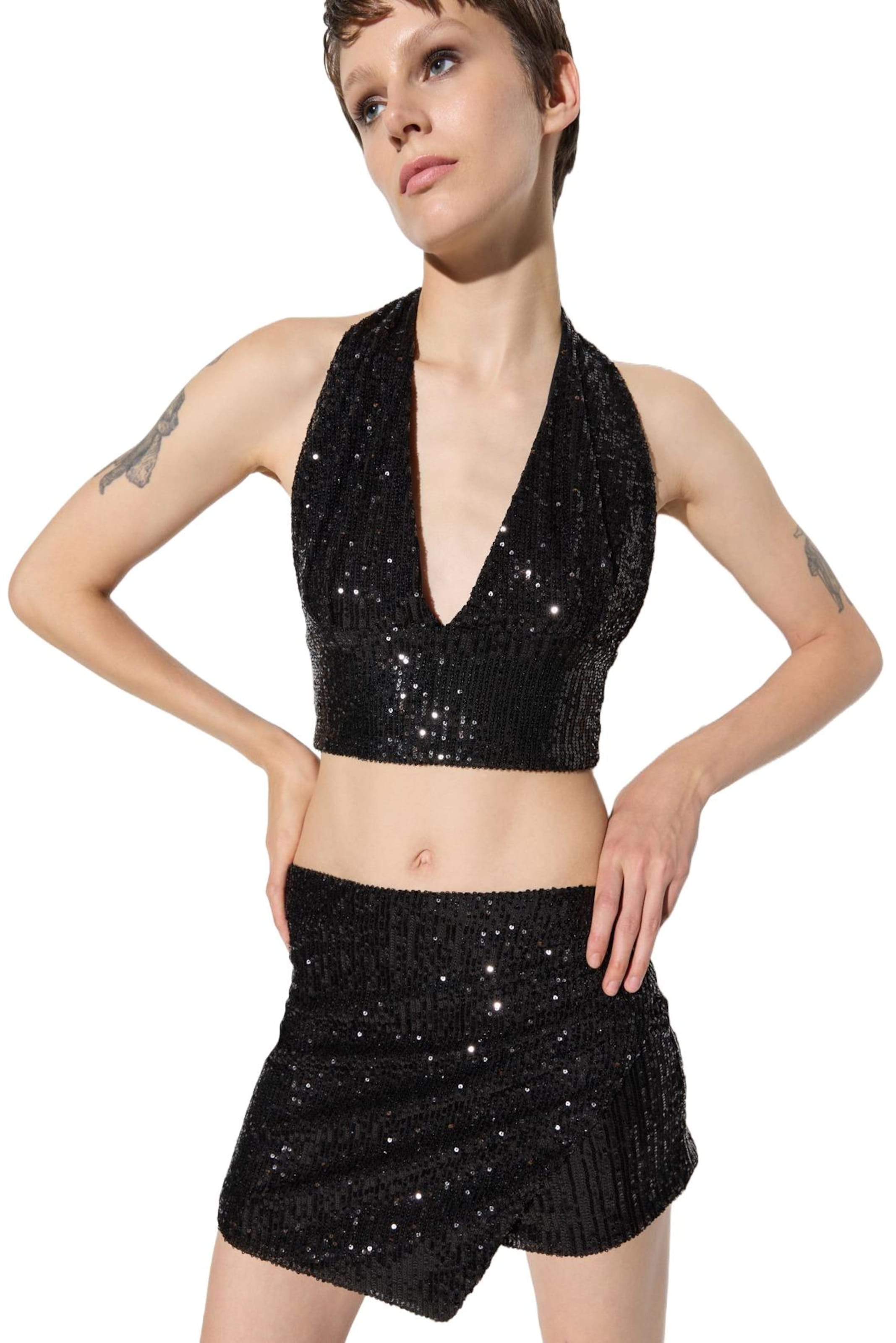 No Matter What Top in Black: front