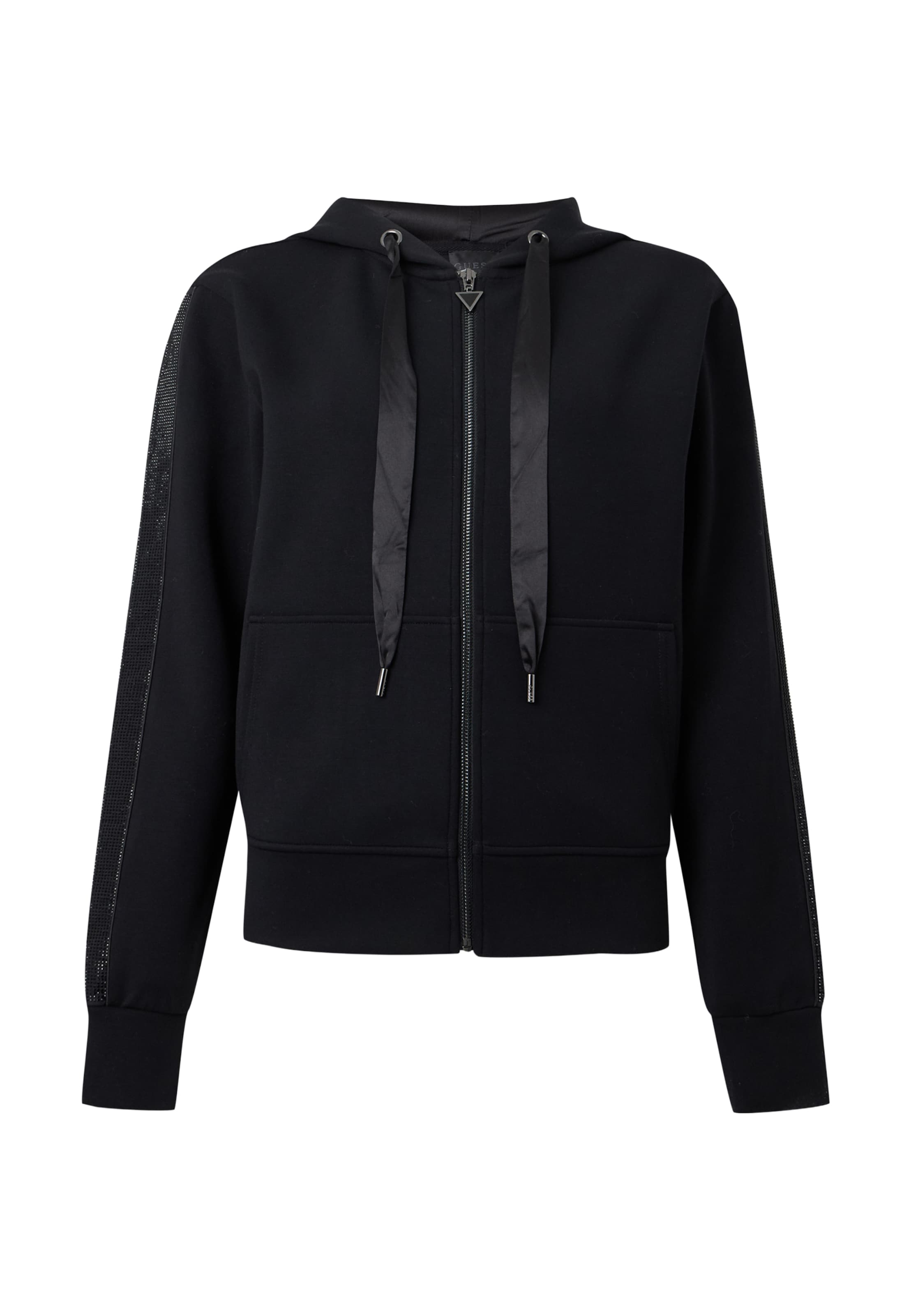 Veste de survêtement 'VICTOIRE' GUESS en noir : devant