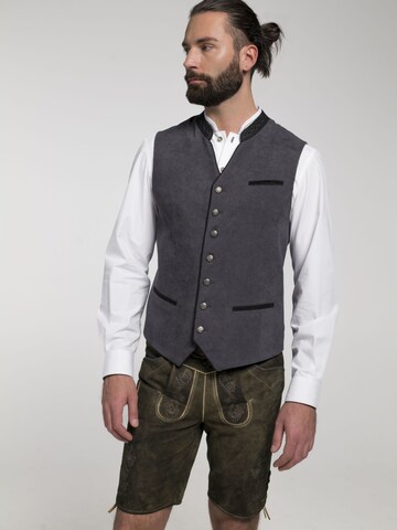 SPIETH & WENSKY Traditional vest 'Boris' in Grey: front