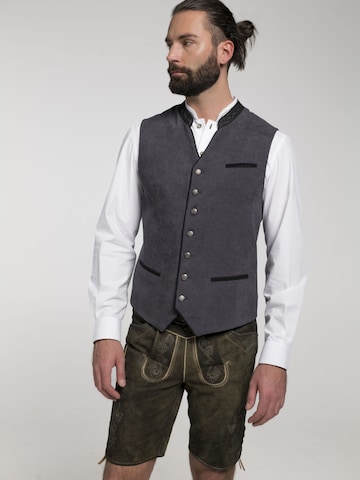 SPIETH & WENSKY Traditional Vest 'Boris' in Grey: front
