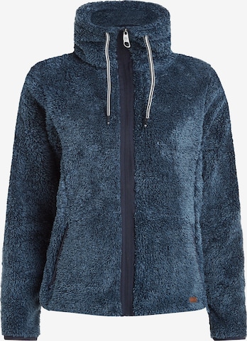 PROTEST Fleece jas 'RIRI' in Blauw: voorkant