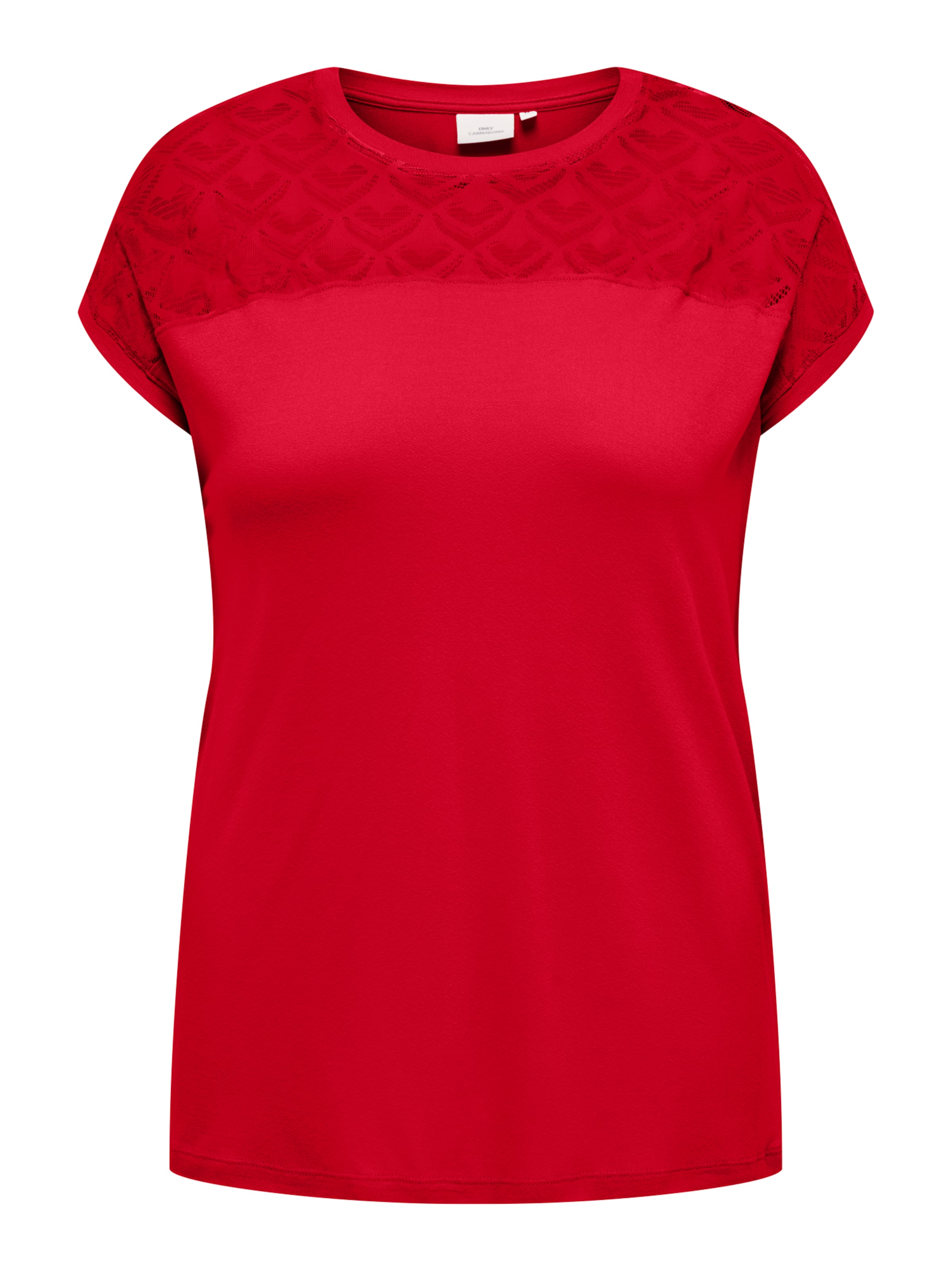 ONLY Carmakoma Tričko 'CARFLAKE' – červená: přední strana