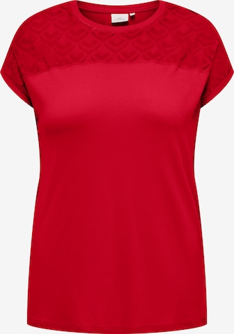 T-shirt 'CARFLAKE' ONLY Carmakoma en rouge : devant