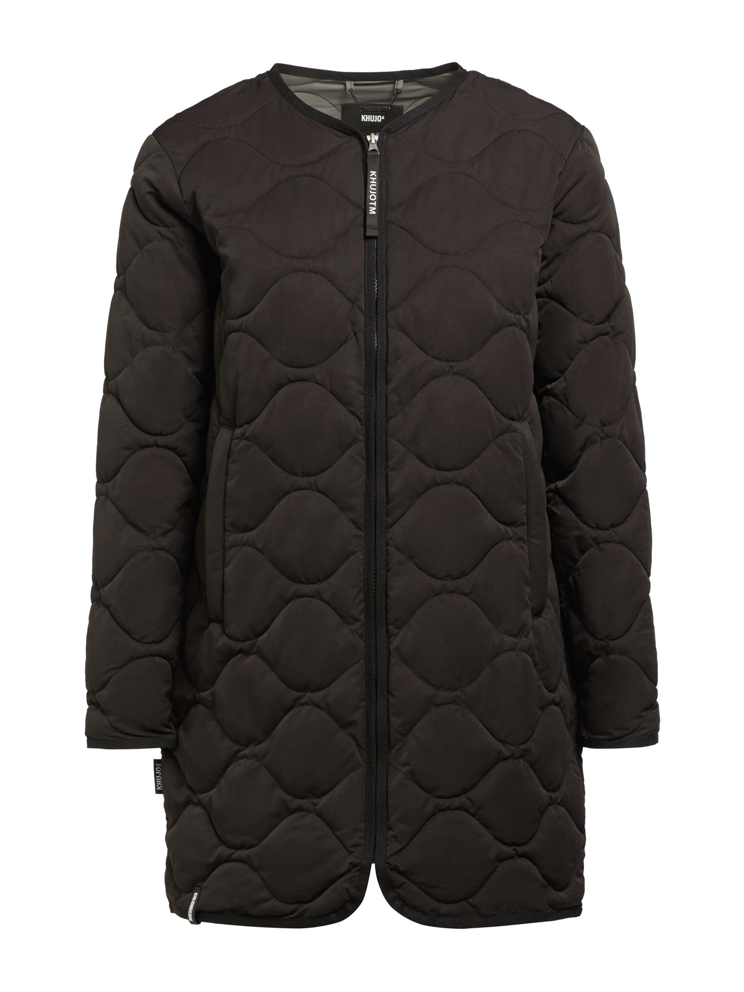 khujo Jacke 'Arez' in Schwarz: Vorderseite