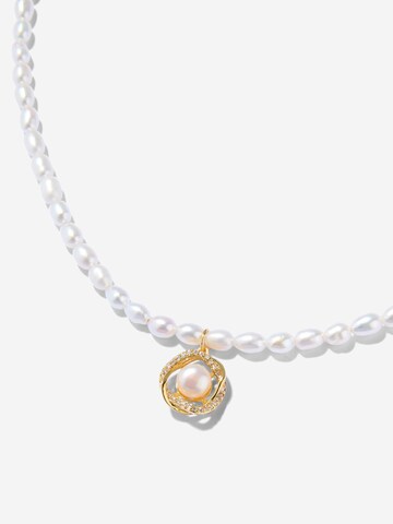 ØYRE Łańcuszek 'Rice Pearl' w kolorze biały