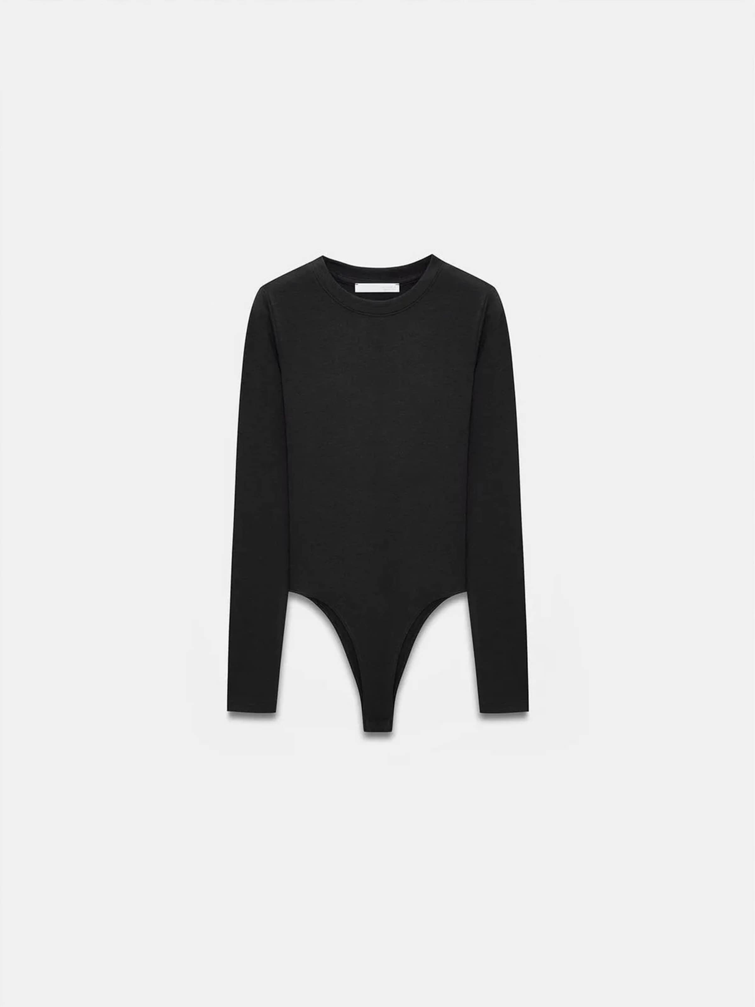 Dilvin - Blusa body em preto: frente
