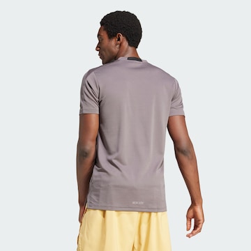 ADIDAS PERFORMANCE Funkcionalna majica 'Designed for Training' | siva barva