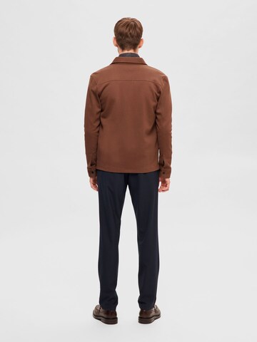 Veste mi-saison SELECTED HOMME en marron