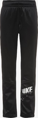 NIKE Tapered Sportbroek in Zwart: voorkant