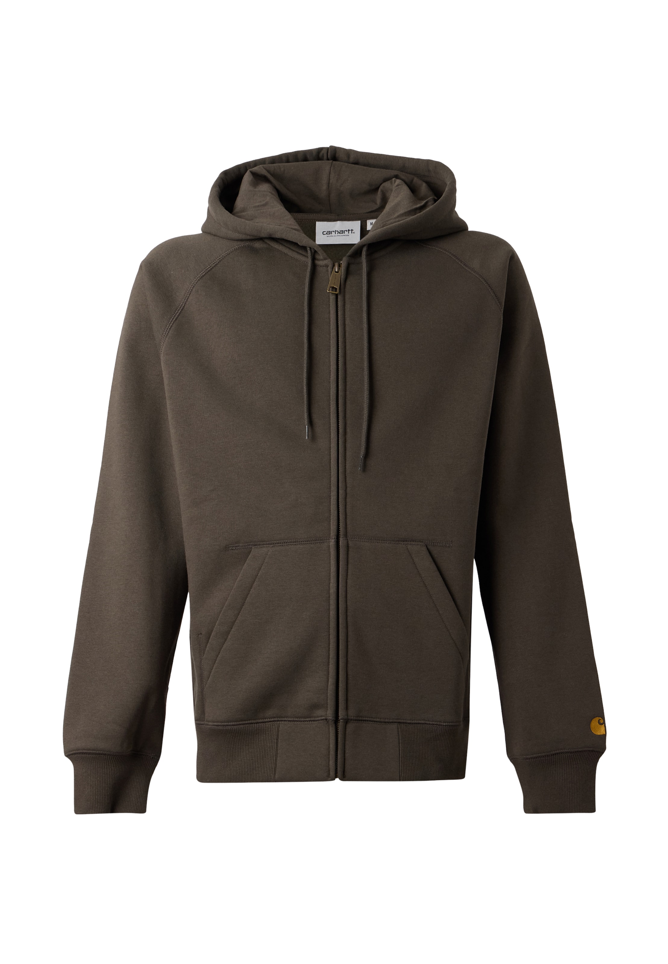 Giacca di felpa 'Chase' di Carhartt WIP in grigio: frontale