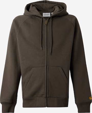 Giacca di felpa 'Chase' di Carhartt WIP in grigio: frontale
