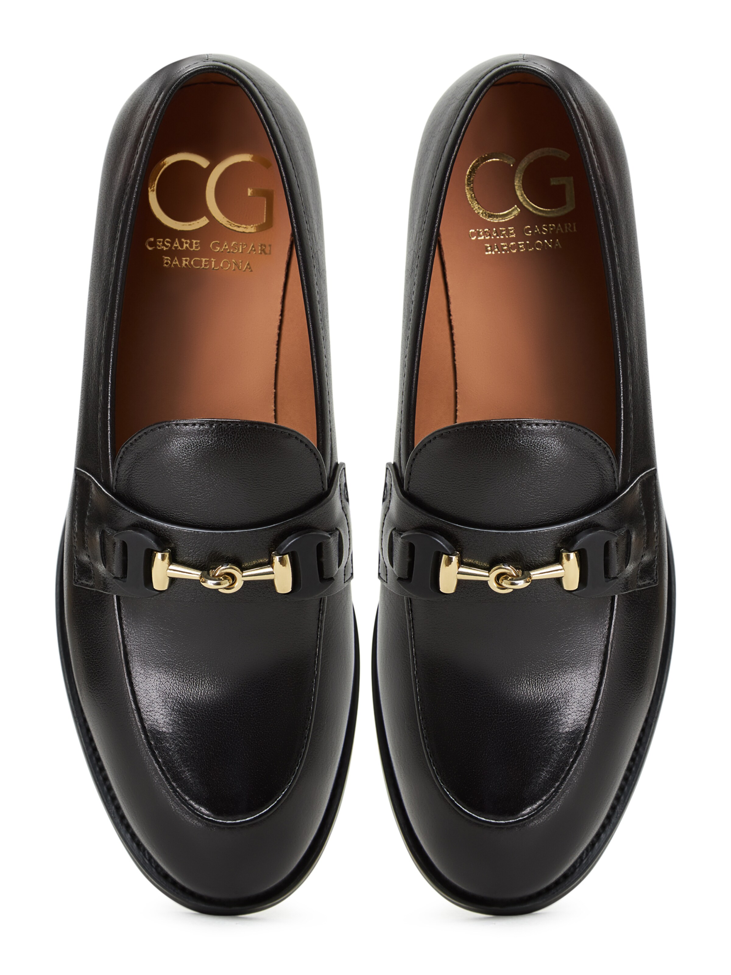 CESARE GASPARI Slipper in Schwarz
