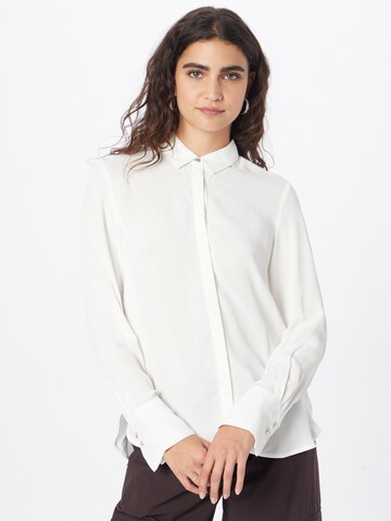 Camicia da donna di s.Oliver BLACK LABEL in bianco: frontale