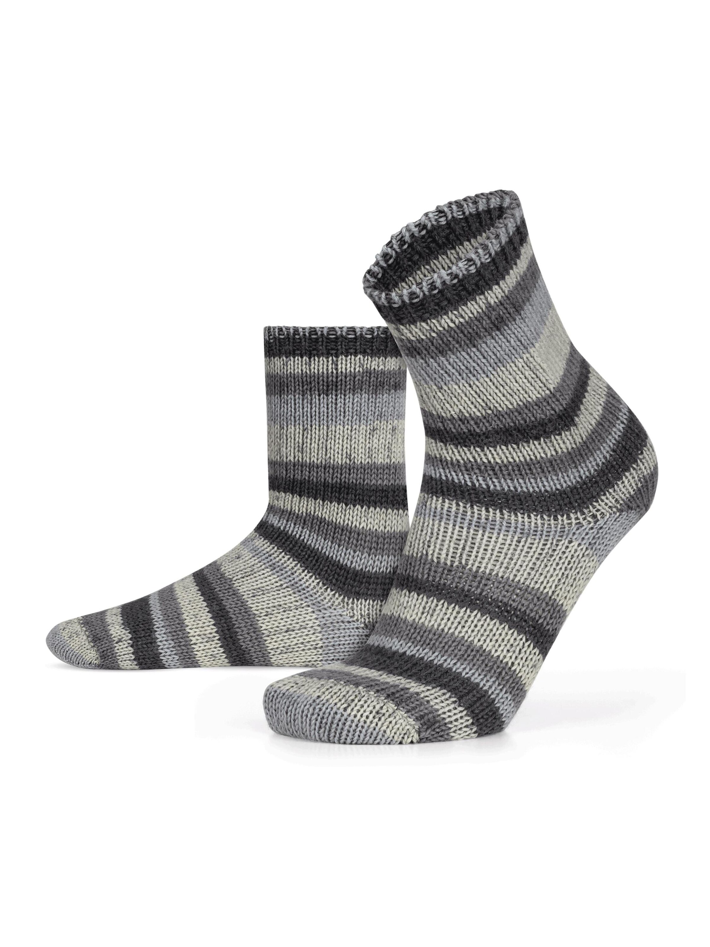 Chaussettes normani en gris : devant