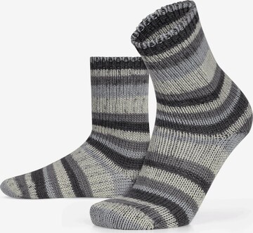 Chaussettes normani en gris : devant