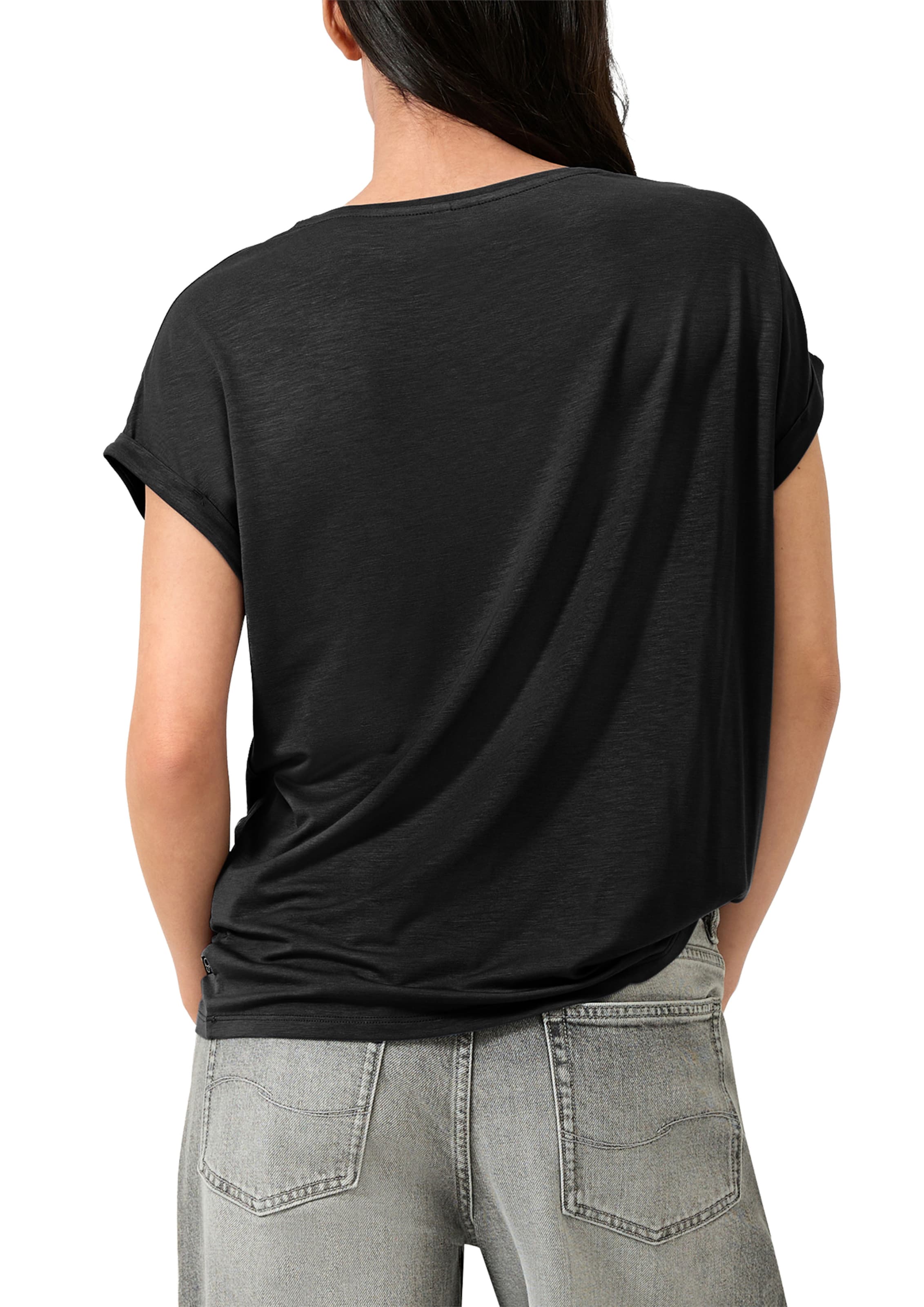 QS T-Shirt in Grau