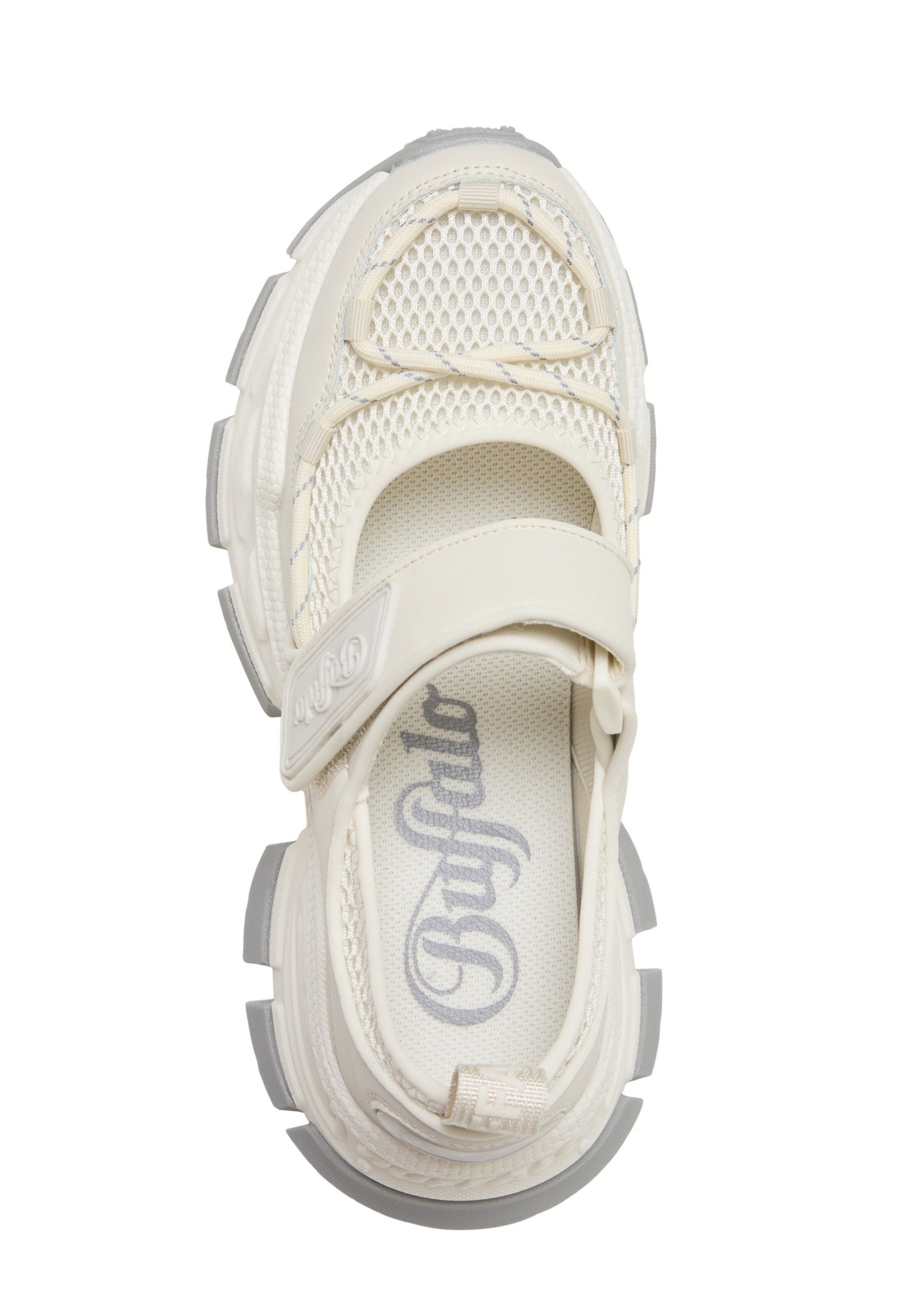 BUFFALO Balerinka z rzemykiem 'SATURN ' w kolorze biały