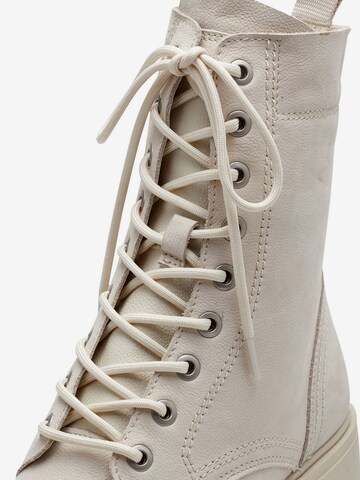 TAMARIS Lace-Up Ankle Boots in Beige