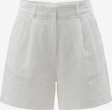 regular Pantaloni 'Onlita Hw Linen Look Shorts Tlr 15370279' di ONLY in bianco: frontale