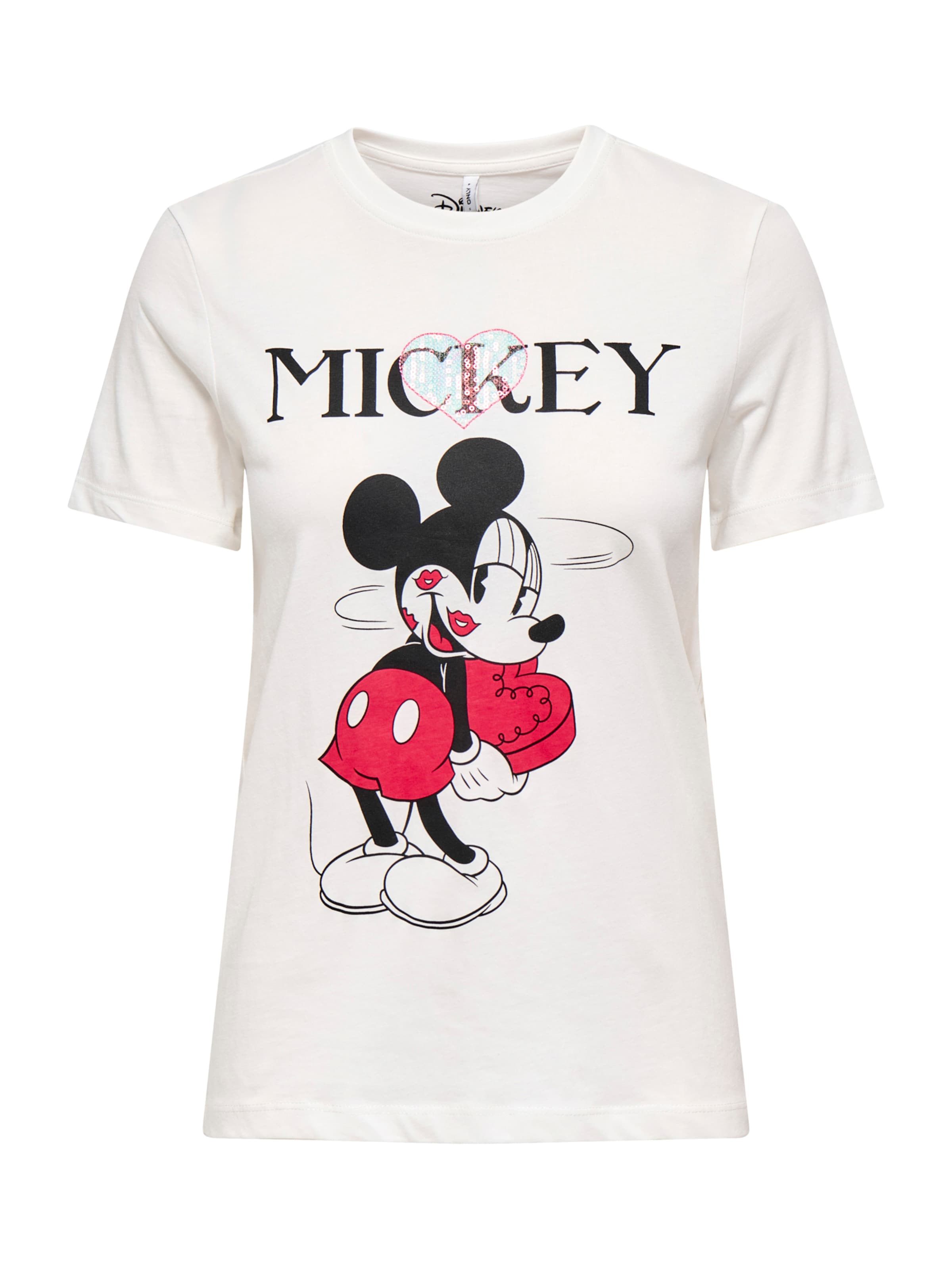 ONLY Shirts 'ONLMICKEY' i hvid: forside