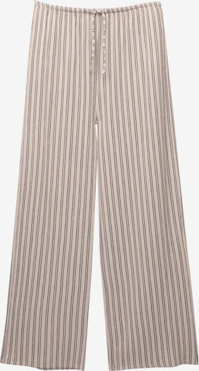 Pantaloni Pull&Bear pe ecru / gri, Vizualizare produs