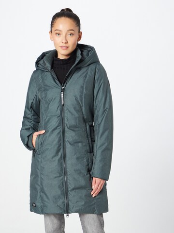 Manteau mi-saison 'AMARRI' Ragwear en vert : devant