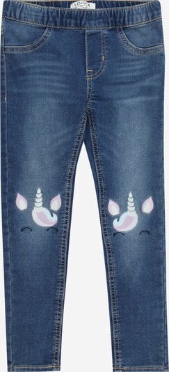 Lindex Jeans in Blue denim / Pink / White, Item view
