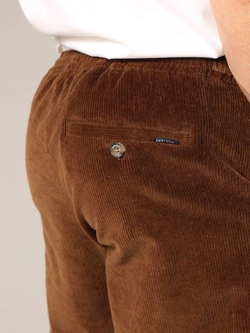 Loosefit Pantalon Deeluxe en marron